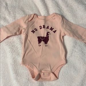 No drama llama old navy pink top